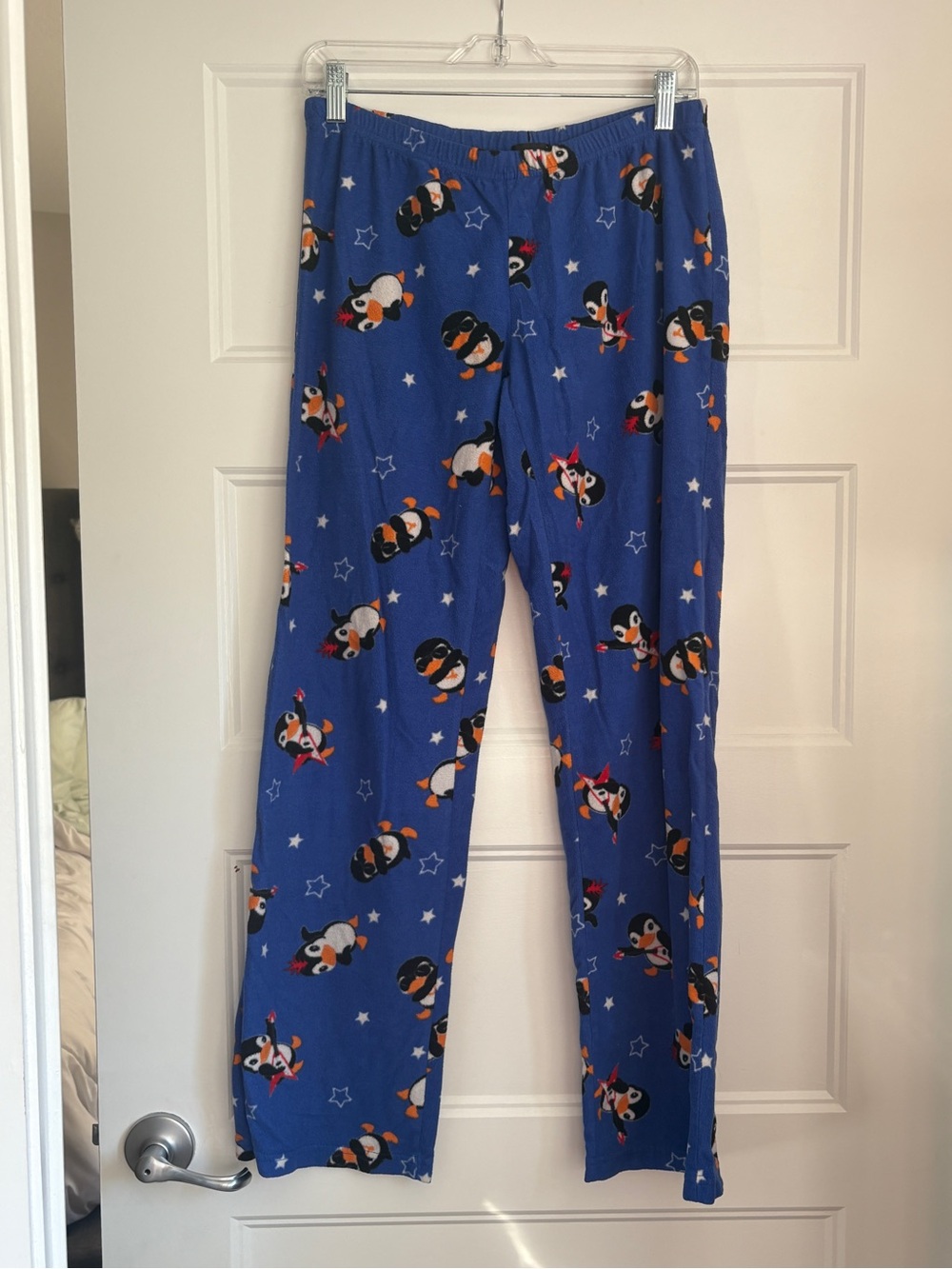 Wet Seal Blue Penguin Print Kids Pajama Bottoms